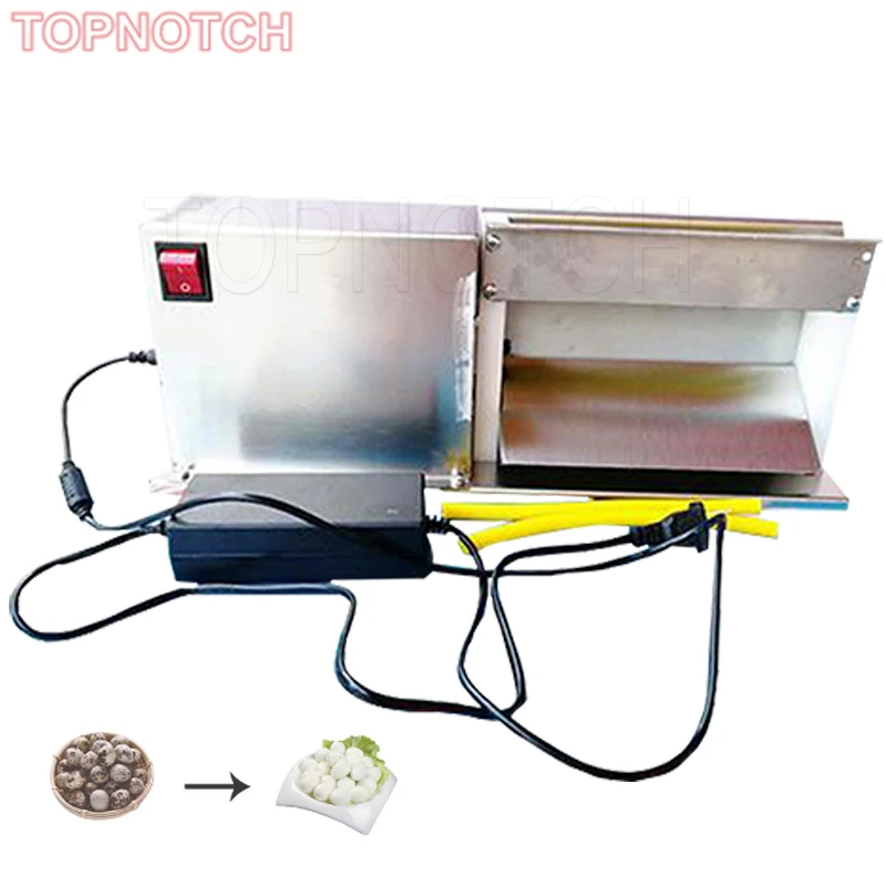 Electric Quail Egg Peeler Machine Semi Automatic Sheller Stainless Steel Kitchen Shops Home Use