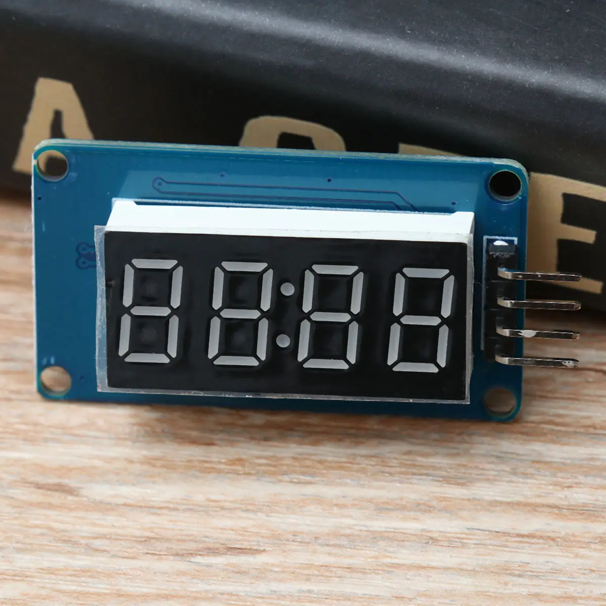 1Pcs Four Digit Red LED Digital Tube Display Module for Microcontroller Projects with 4 Mounting Holes Driver Board Digital