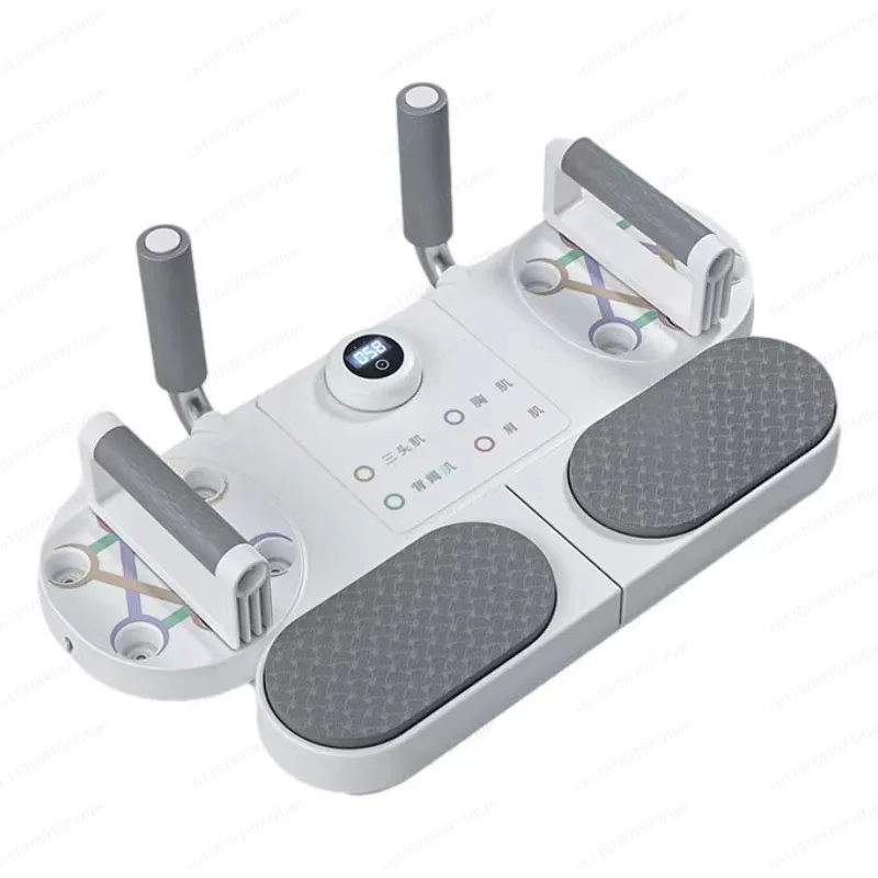 Multifunctional Plate Support Push-ups Support Trainer Home Pectoral and Abdominal Muscle Exercise Tension Rope Abdominal Plate