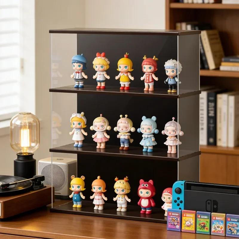 Firm Figure building block display cabinet multi-layer stackable dust storage cabinet tide play figure transparent display box