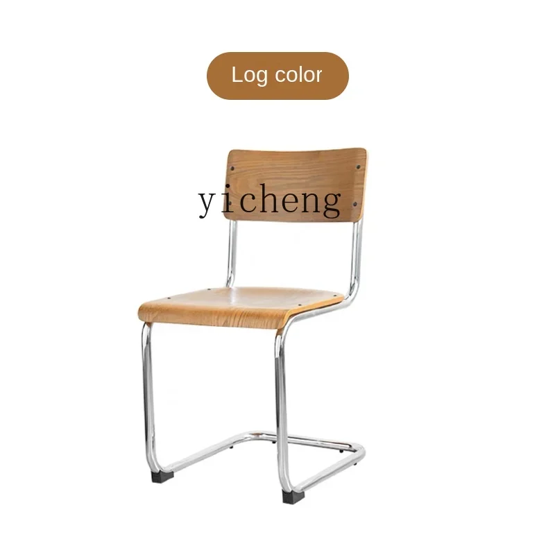 

ZZ Zc Chinese Style S-Shaped Dining Chair Metal Leisure Small Apartment Commercial Backrest Chair Office Chair Stool