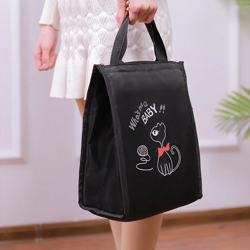 

Новый большой ланч-бокс из толстой алюминиевой фольги, изолированная сумка, простая ручная сумка для ланч-бокса, сумка для ланч-бокса