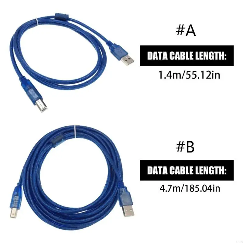 Y88b Эффективный USB -кабель принтера для быстрого подключения. Необязательная длина USB2.0
