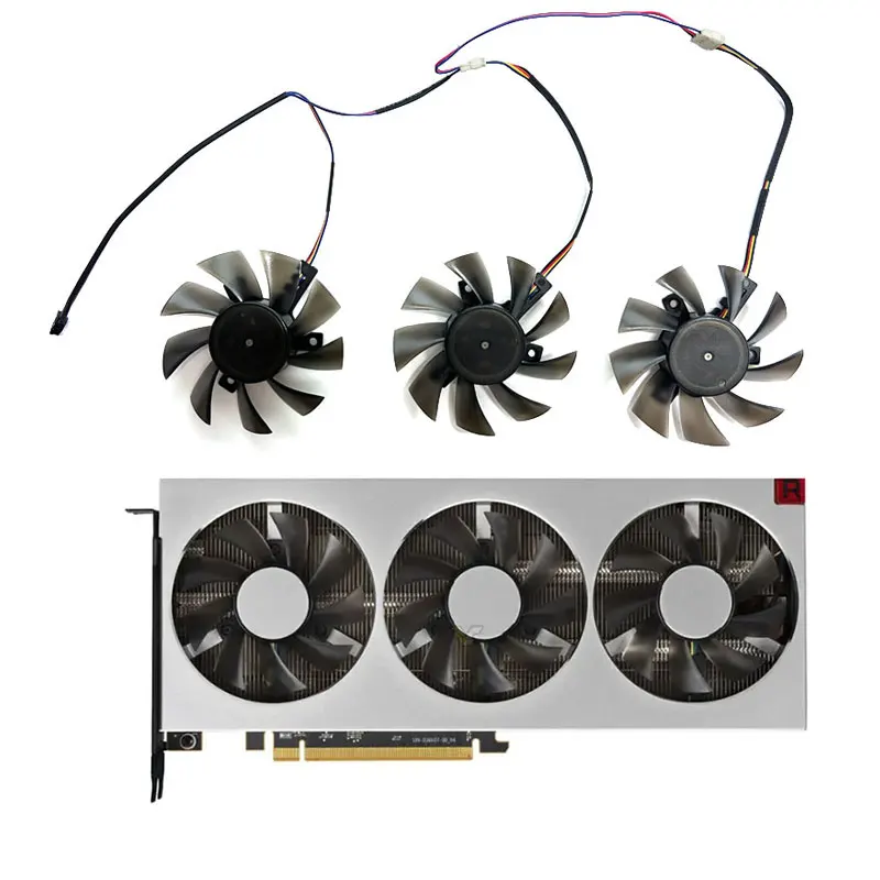 4pin Brand New For MSI ASUS XFX Dataland Sapphire AMD Radeon VII Graphics Card Replacement FanFD7010H12S