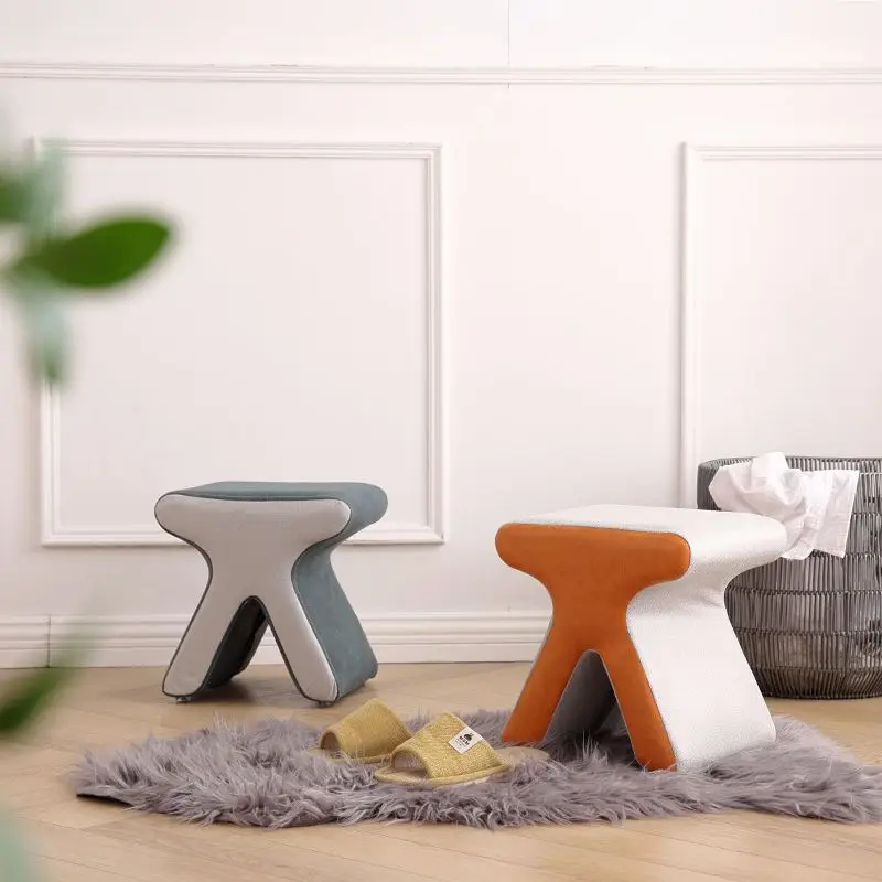 Creative Minimalist Technology Cloth Stool Nordic Light Luxury Dressing Room Small Stool
