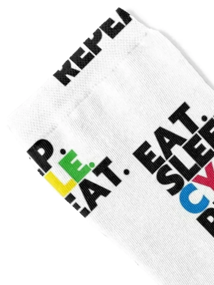 Eat Sleep CYCLE Repeat Socks Toe sports funny gift kids Socks Ladies Men's