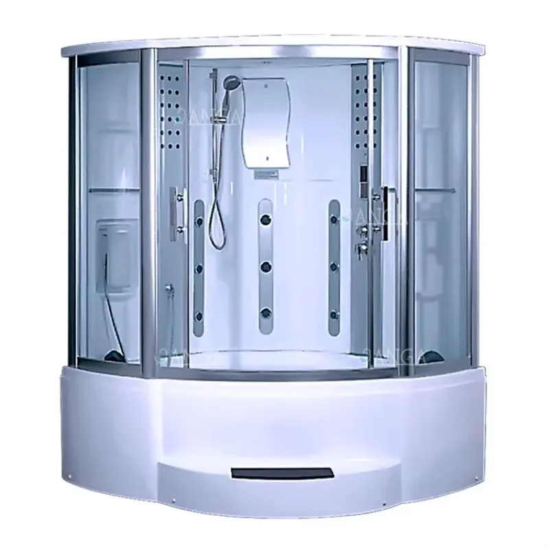 Customization Luxury Tub Shower Steam Room Steam Shower Combined Room with Whirlpool Bathtub Steam Shower Cabin for 2 Person Ho