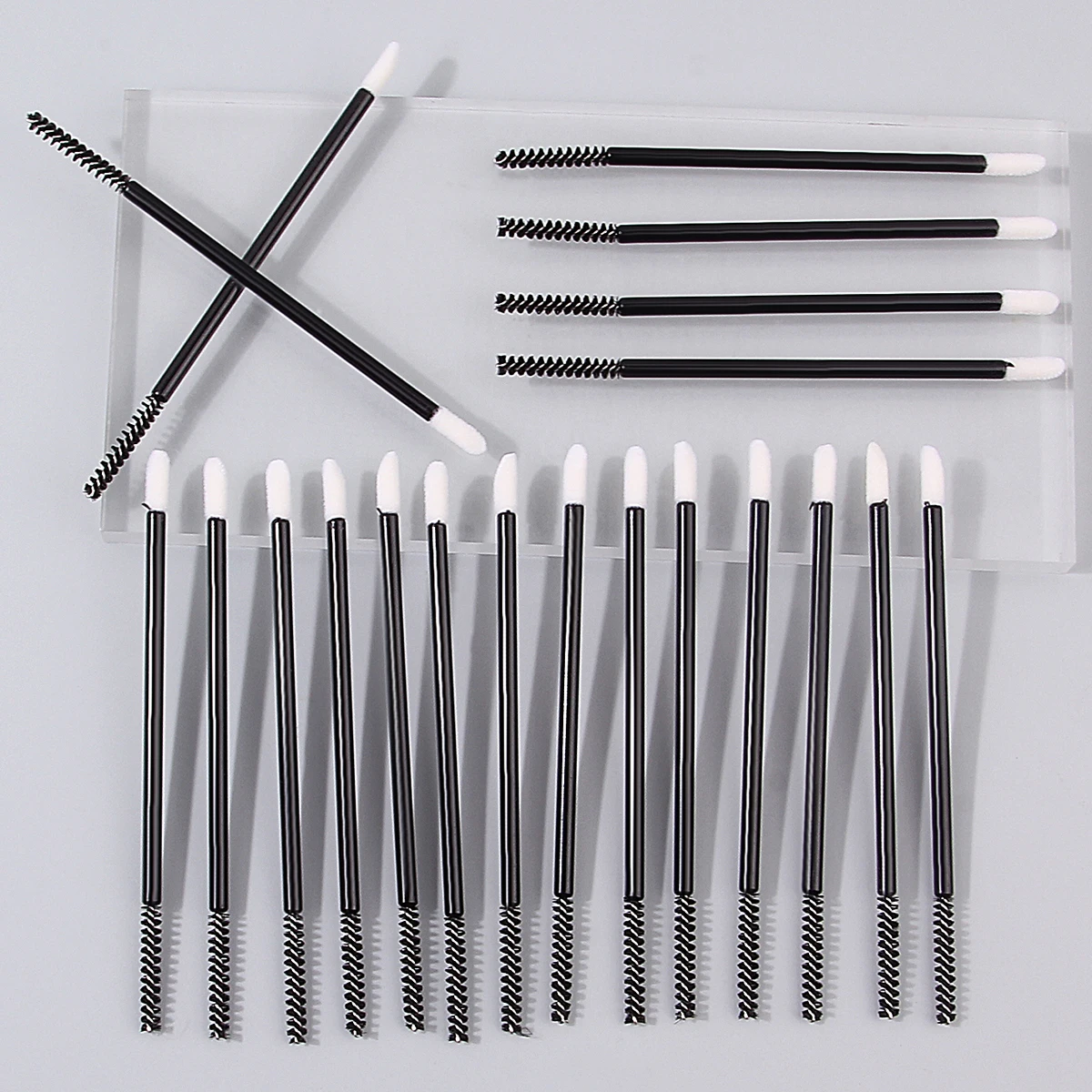 Ensemble de pinceaux de maquillage à double tête, brosse à mascara en spirale, brosse à lèvres douce, outil de maquillage professionnel multifonctionnel 20 pièces