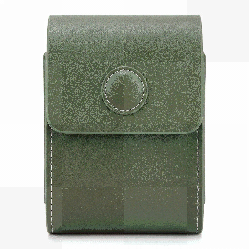 PU Leather Golf Rangefinder Case Universal Portable Range Finder Carry Bag Lightweight Green Rangefinder Hard Case