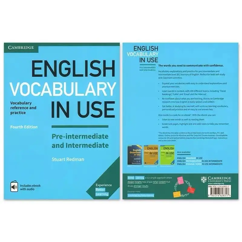 Libro de texto de práctica en inglés, Libro de texto de uso preintermedio e intermedio