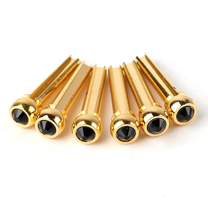 1 Pcs Guitar Strings Nail Acoustic Guitar Bridge Pins Wood Guitar Brass Strings Fixed Cone String Pins String Nails Accessories