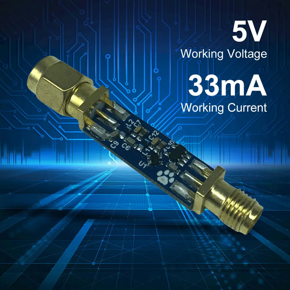 

Малошумящий усилитель сигнала 0,05-4 ГГц, плата усилителя сигнала с низким уровнем шума 21 дБ для приемников SDR на базе RTL