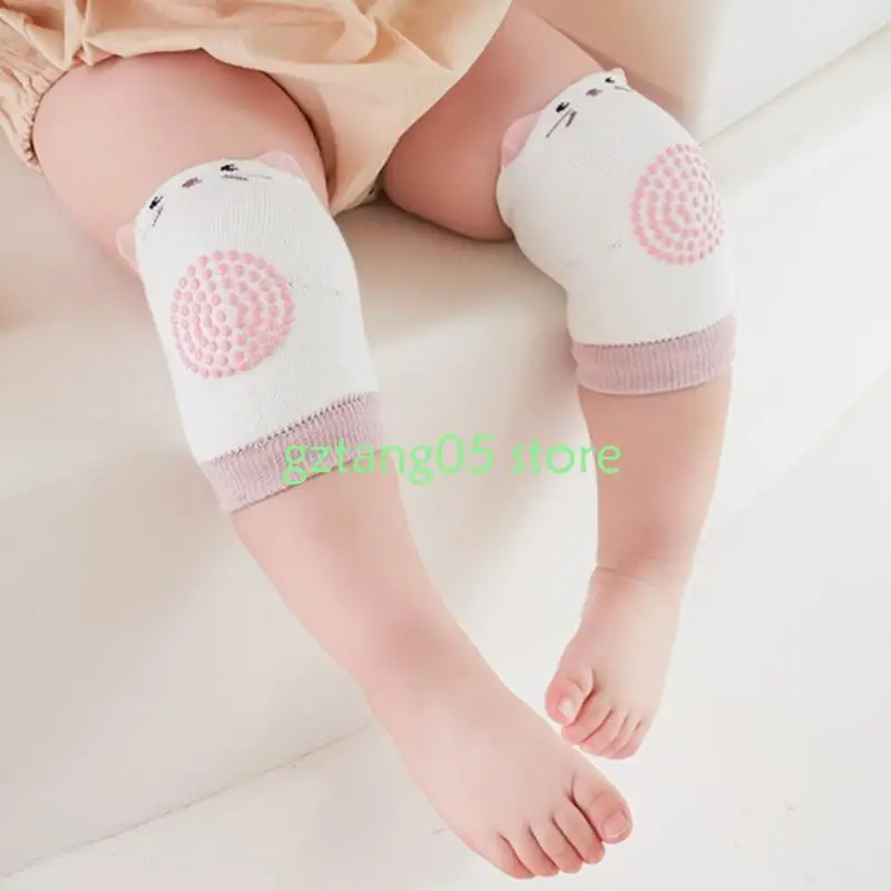 57EE1ペアベビーニーパッドキッズセーフティクロール膝クッション1〜3年