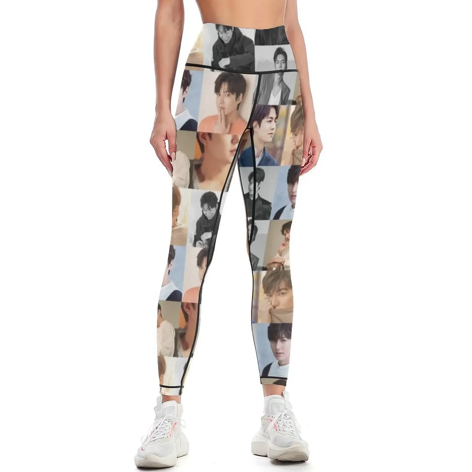 

Lee Min Ho Collage - Cancer Zodiac Leggings Fitness woman Women's tights sportswear gym push up legging Womens Leggings