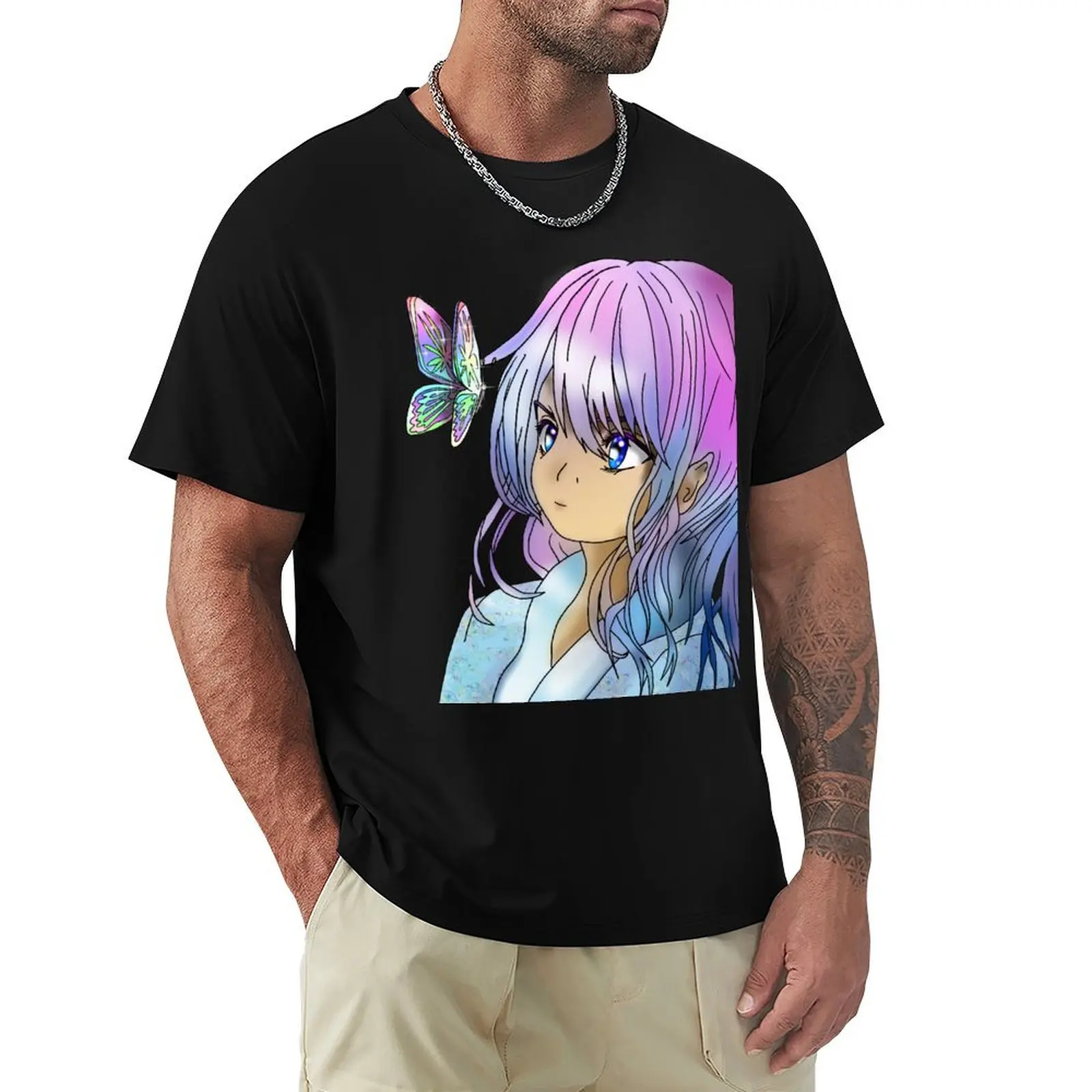 

Beautiful druid elf T-Shirt Big Size Short Sleeve Tee for Men
