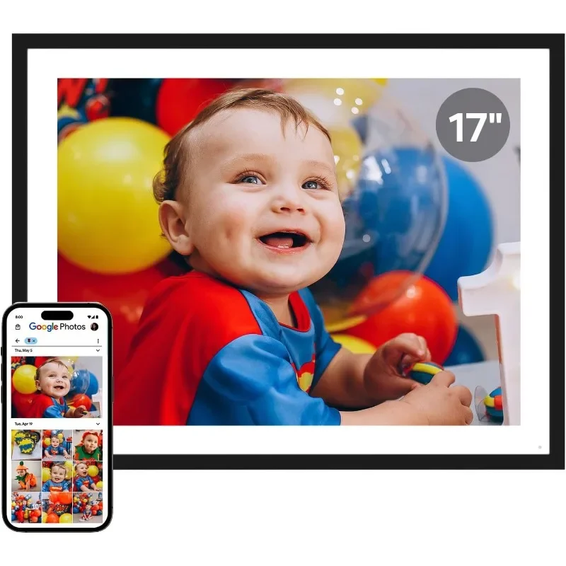 Digital Picture Frame Large 17 Inch Digital Photo Frame Share Pictures via Emai Photos Web Browser App