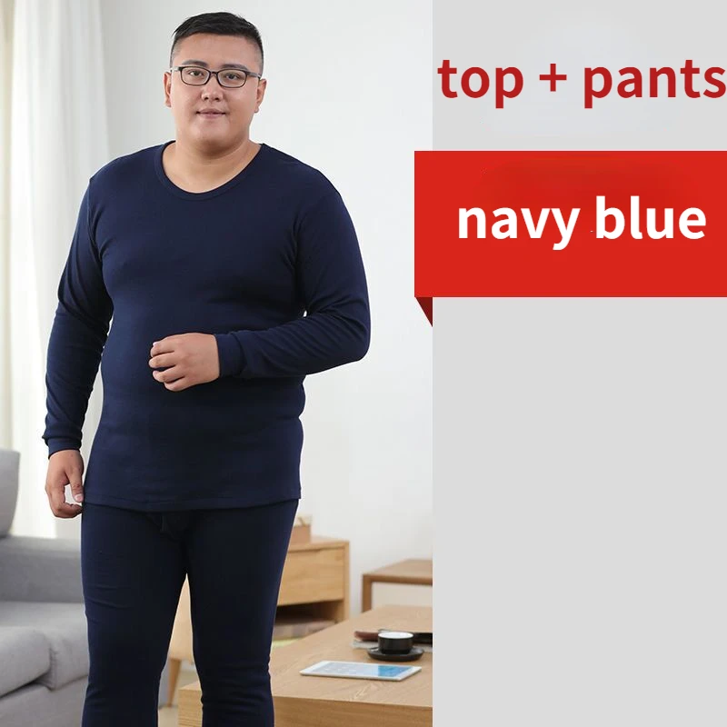 Winter Men 150KG 8XL Thick Fleece Long Johns Warm Thermal Underwear Man Loose Elasticity Women Solid Tops And Pants