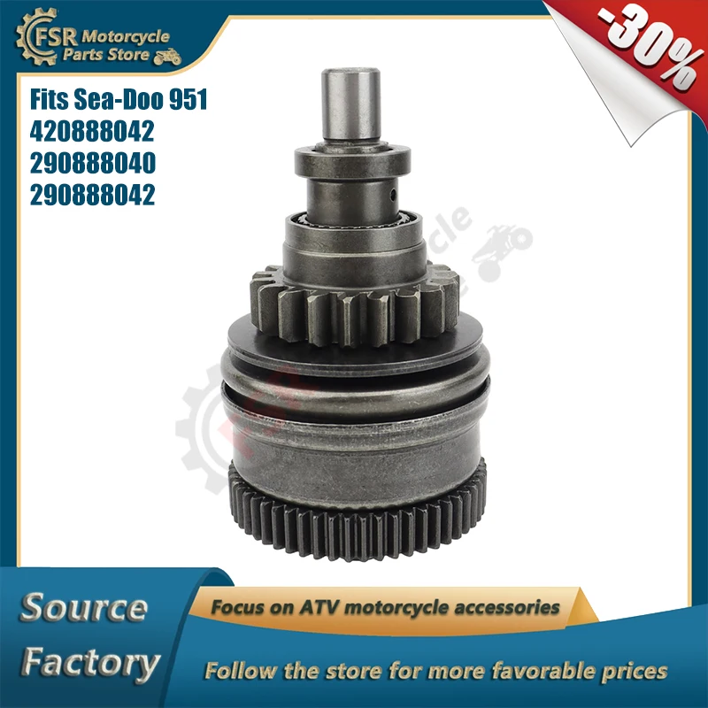 

Starter Drive,Fits Sea-Doo 3D DI GSX GTX LRV RX XP LTD 951 1997-2007,P/N:290888040 420888042 290888042,Jet Ski parts
