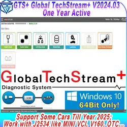 GTS+ Global Techstream + V2024.03 for Toyota/ Lexus/ SCION GTS Update of Techstream V18.00.008 Global Diagnostic work with J2534