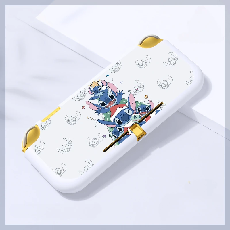 Custodia morbida in TPU Disney Stitch custodia protettiva Joycon per Nintendo Switch NS OLED Lite Console custodie in cristallo accessori giocattolo