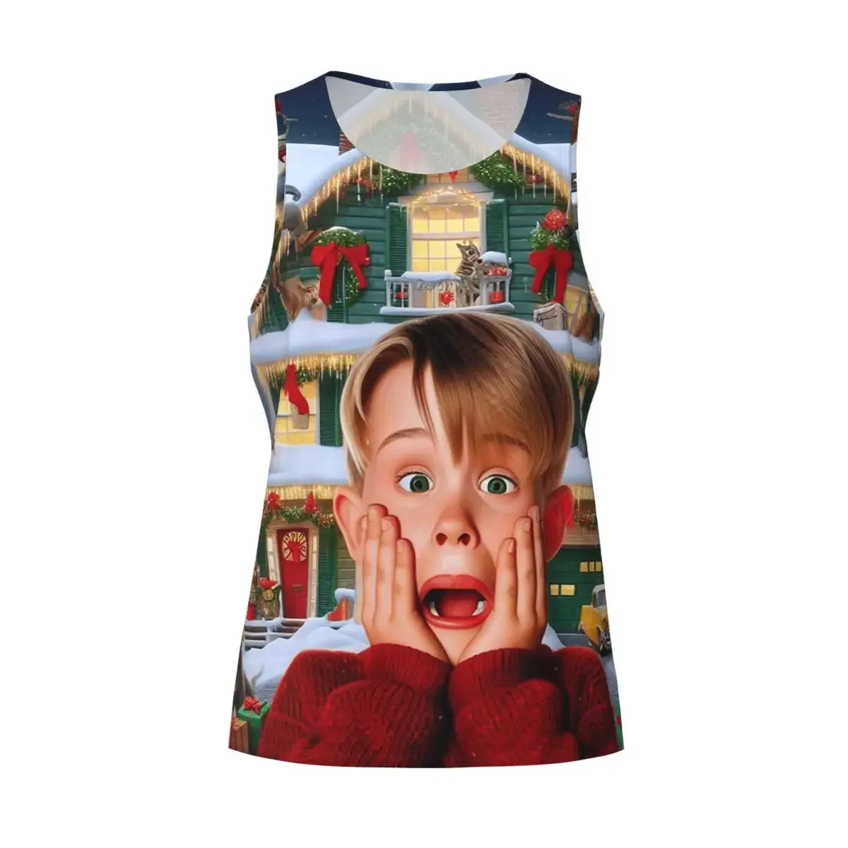 Quick Dry Home - Comedy Film Home Alone Funny Gym Tank Muscle Sleeveless Shirt Bodybuilding Breathable Vest