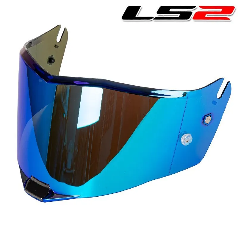 Visera para casco de motocicleta LS2 FF805 Original, cascos ls2 THUNDER, protector de lente dorado transparente con accesorios antiniebla para motocicleta