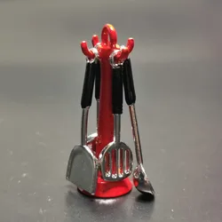 Mini cocina de cocina Real, juego de utensilios en miniatura, casa de muñecas, accesorios de juguete, 1:12