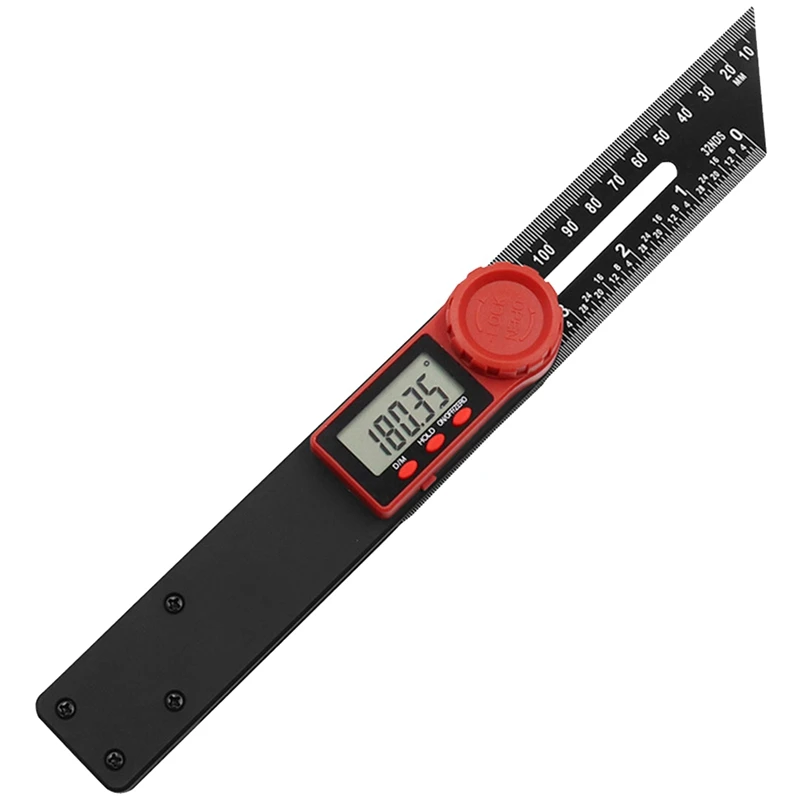 

Digital Goniometer T Type Bevel Gauge And Protractor 180Mm/360° LCD Display For Woodworking Metalworking Construction