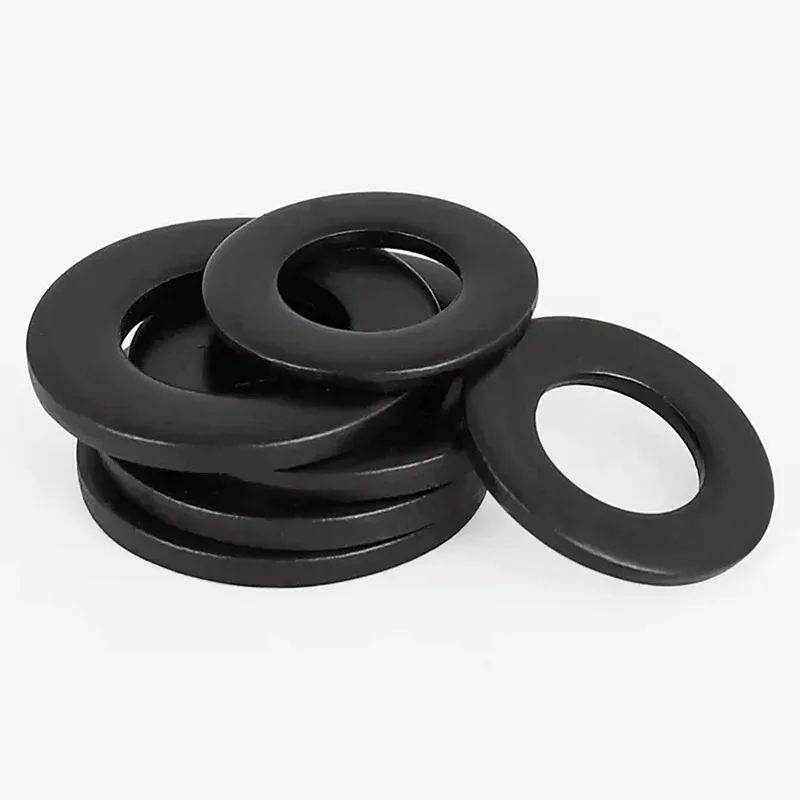 Corrosion Resistant Black 304 Stainless Steel Thin Flat Washer Precision Made for Electronics and Instruments