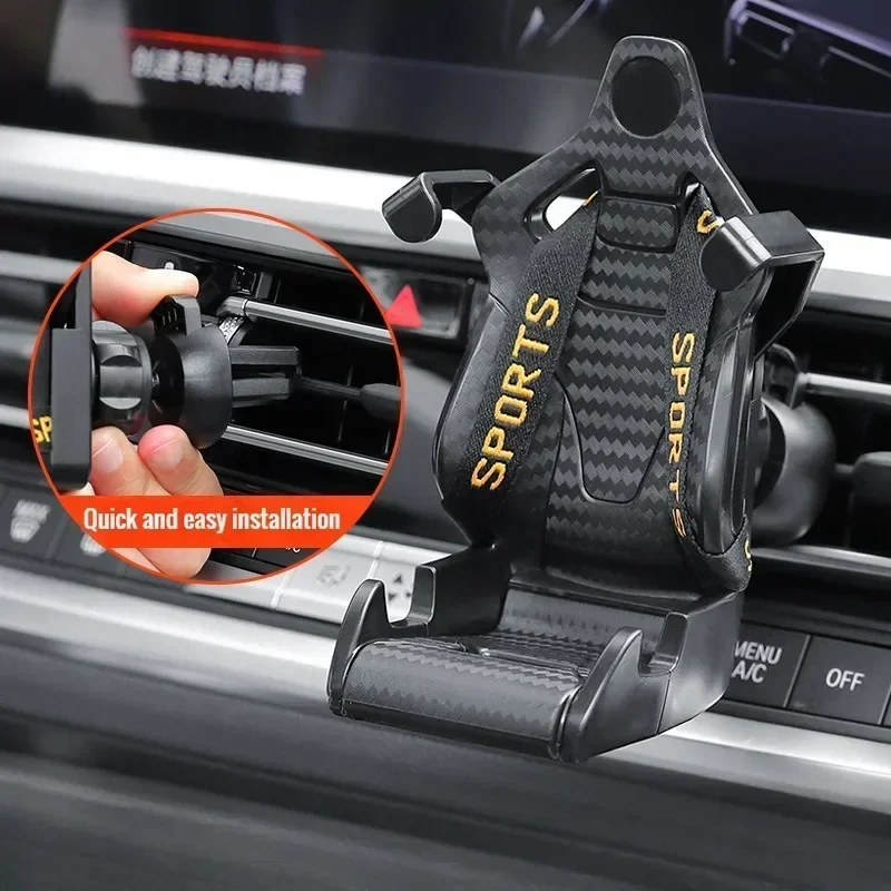 Rennsitz-Design Auto-Handyhalterung Saugnapf-Smartphone-Halterung Mobiltelefon-Halterung für iPhone Samsung Mi