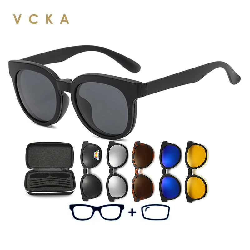 VCKA Men TR90 Prescription Optical Custom Myopia And Hyperopia Polarized Sunglasses Women Glasses Day And Night Driving Frames