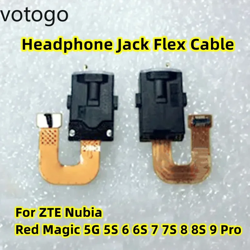 Repair For ZTE Nubia Red Magic 5G 6 6S 7 7S 8 8S 9 9S 10 10S Pro Plus Headphone Jack Headset Audio Plug Earphone Data Flex Cable