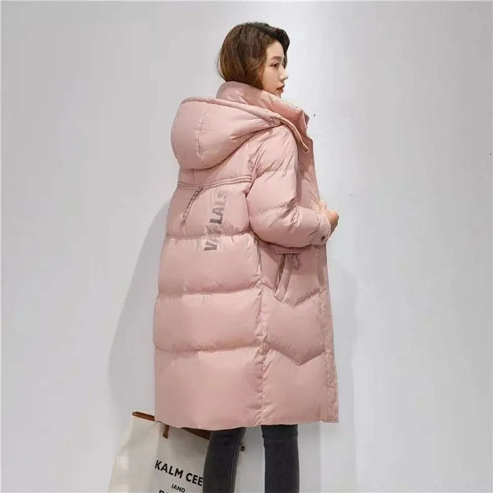 2026 Nuova Giacca Invernale Da Donna Parka Moda Con Cappuccio Spessore Caldo Lungo Imbottiture Cappotto di Cotone Parka Femminile Casual Outwear Cappotto Delle Signore