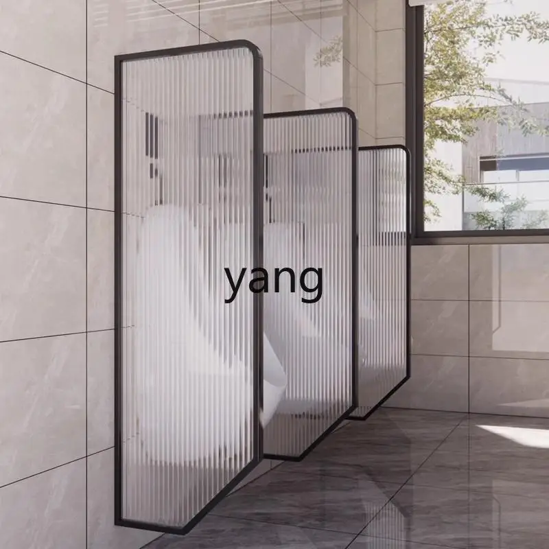 

LMM public bathroom urinal partition plate glass partition stainless steel