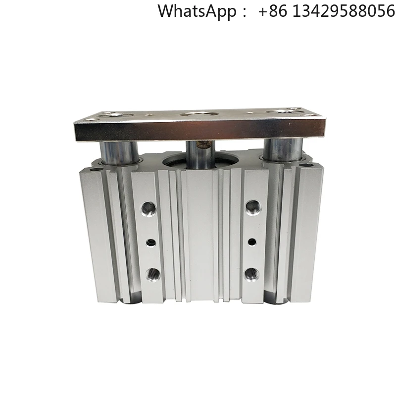 

Compact Guide Double Rod Pneumatic Cylinder MGP Series MGPM25-75 MGPM50-50Z MGPM50-75Z with Piston Structure
