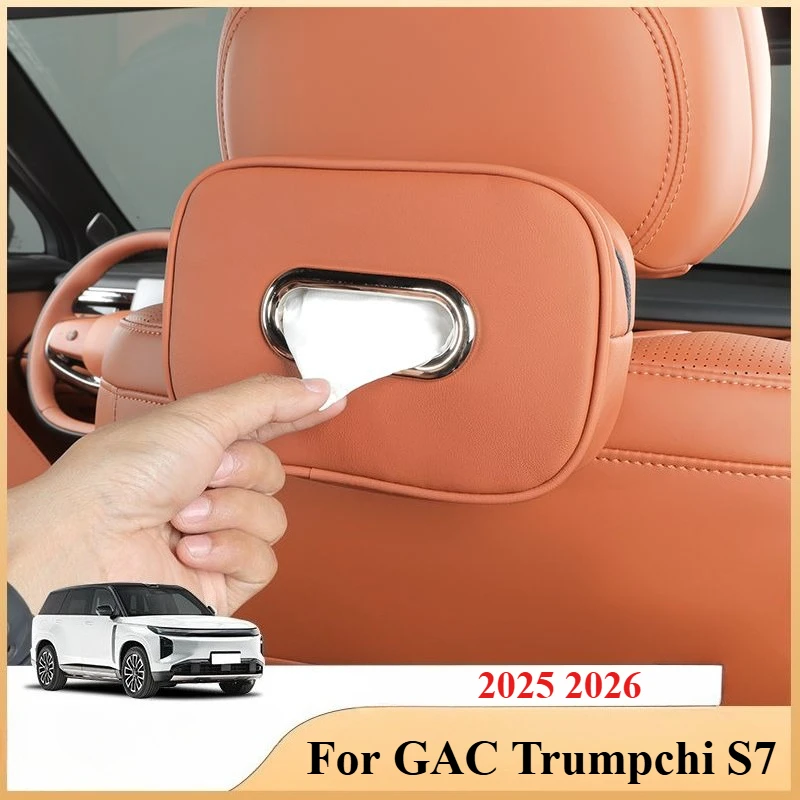 

Suitable For GAC Trumpchi S7 2025 2026 Car Tissue Box Seat Rear Hanging Drawer Specialized Automotive Accessories