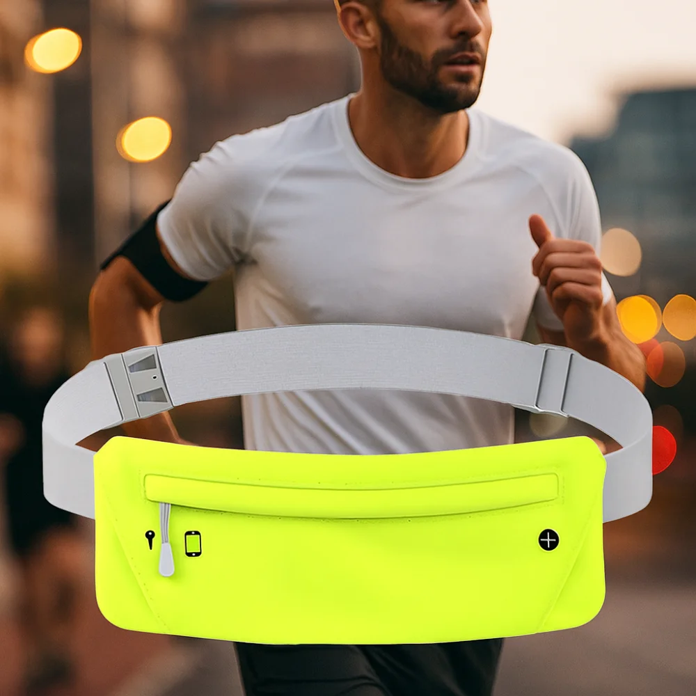 

Ультратонкая спортивная мобильная поясная сумка, плотно прилегающая высокоэластичная поясная сумка для бега, большая вместительная многофункциональная спортивная сумка для телефона