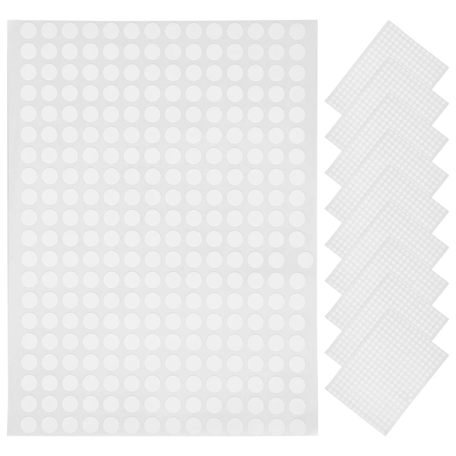 10 أوراق ملصقات ذات نقاط صغيرة مستديرة فارغة للتصنيف ووضع العلامات على ملصقات ترميز الألوان للمكتب والمدرسة المنزلية