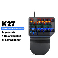K27 Mechanical Numpad Keypad Wired Single Handed l Motospeed  Numeric Keyboard 27 Keys LED Backlit Ergonomic  For Laptop PC