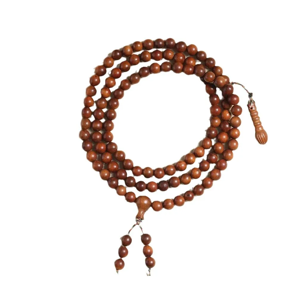 Natural lightning strike jujube wooden Buddha bead bracelet 108 multi-circle men's and women's literary play bracelet car hanger