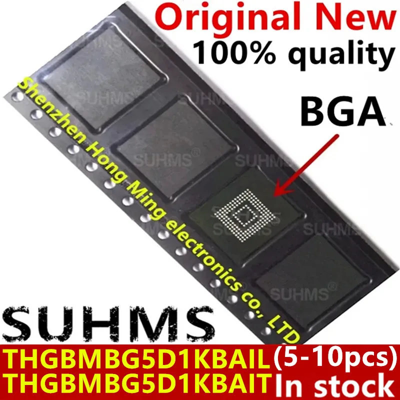 (5-10piece)100% New THGBMBG5D1KBAIT THGBMBG5D1KBAIL BGA