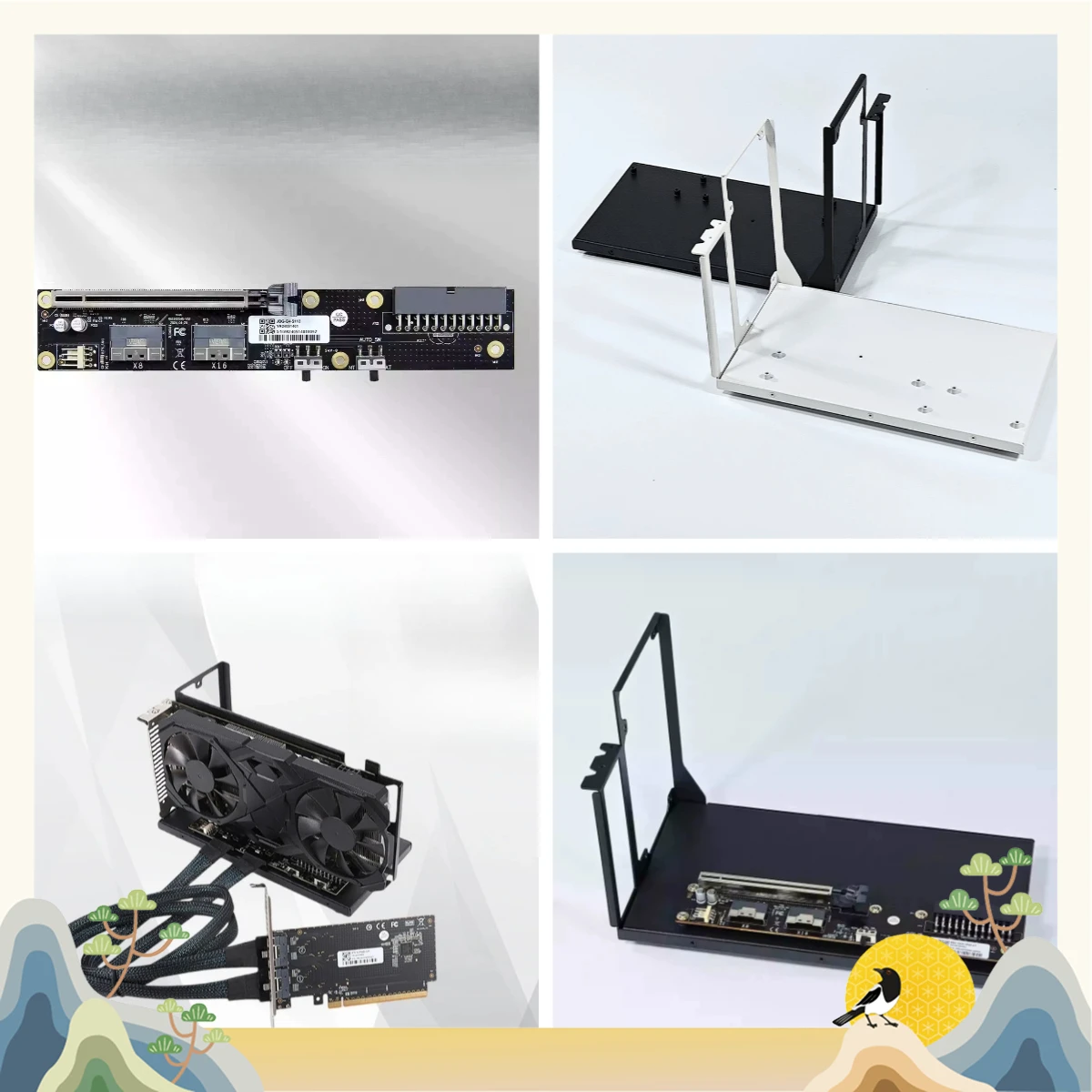 Graphics Dock/stand, External Graphics Card GDS1-SFX Power Supply PCIE4.0 X16
