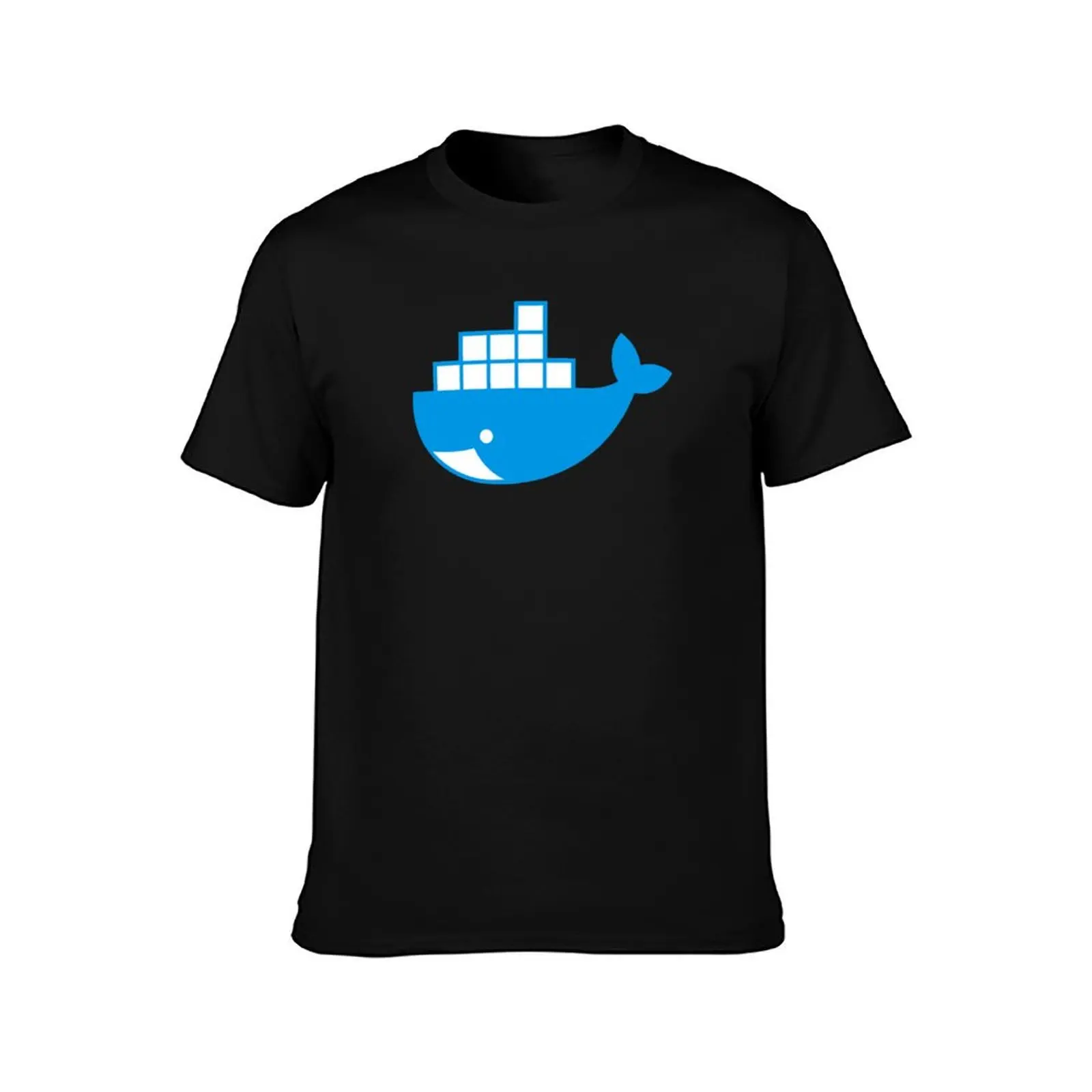 Docker Minimalist Whale T-Shirt anime stuff summer top summer clothes vintage t shirts mens graphic t-shirts funny