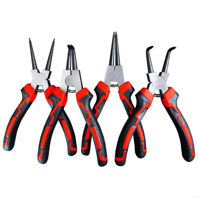 M4yc 7inch Circlip alicate com construção liga endurecida à prova ferrugem para espaços apertados e uso profissional