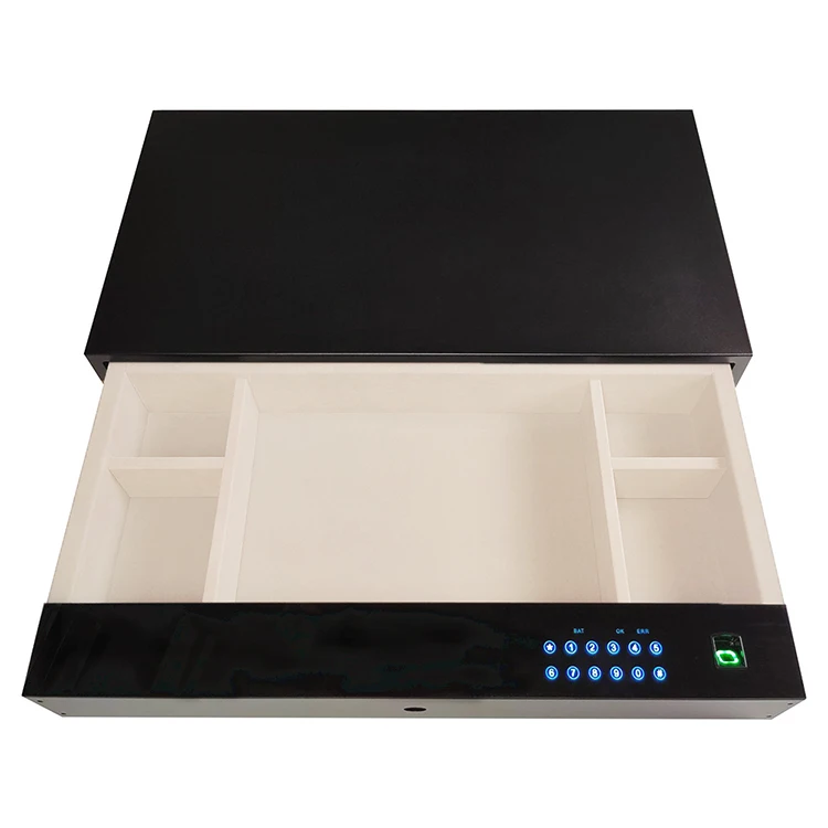 Z664 Smart Digital Fingerprint Password Unlock Safe Box Drawer Security Money Safe Box