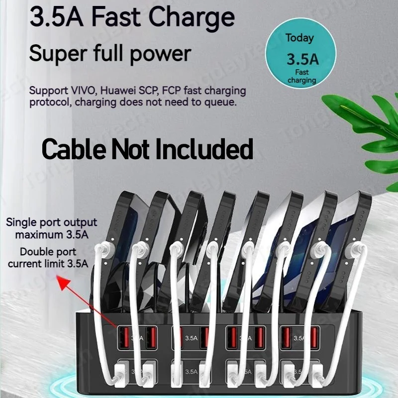 150W uniwersalna ลadowarka Multi USB 16 Port USB 3.5A szybka stacja ลadujฤ
ca stojak na Iphone Ipad Samsung Xiaomi Tablet Carregador