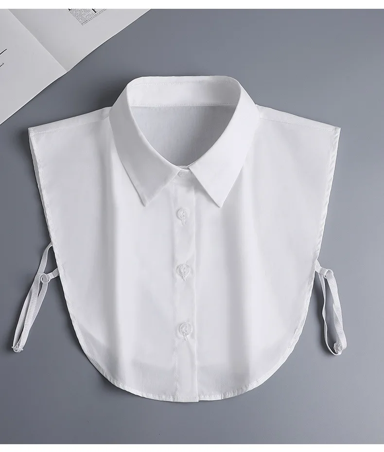 Fake Versatile Pointed Round Neck Autumn Winter Simple Shirt Sweater Decorative For Warmth And Cold Resistance