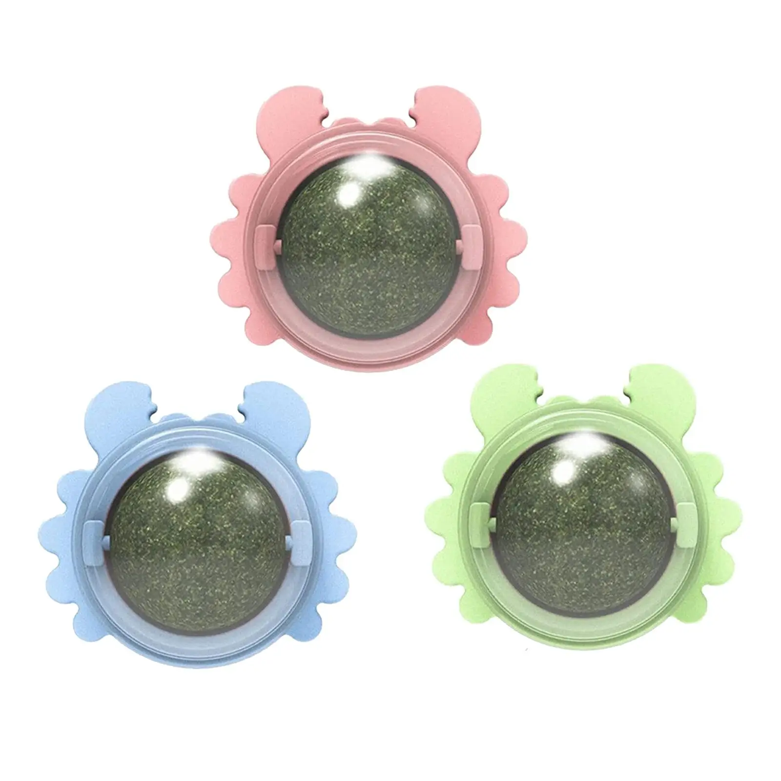 

3Pcs Chew Cat Toy Exercise Natural Catnip Licking Ball Pet Catnip Ball Toys