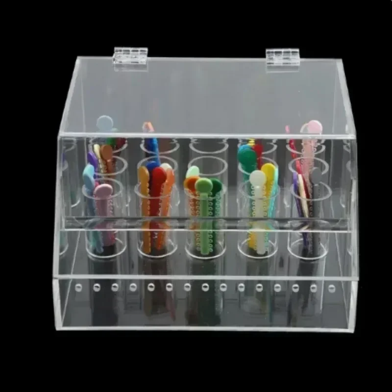 Dispenser per applicatore adesivo per rack di posizionamento per scaffali in resina dentale multifunzionale per siringhe composite, scatola di incollaggio, laboratorio per dentisti