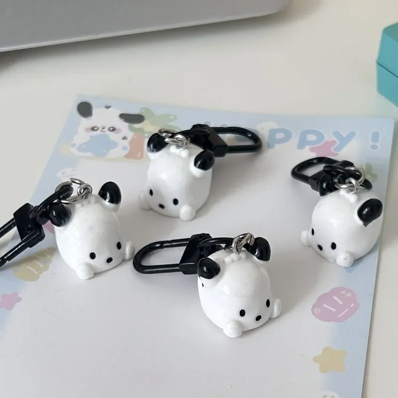 Sanrio-llavero de Pochacco Kawaii y divertido, bonito y suave, colgante de dibujos animados, regalos pequeños para parejas